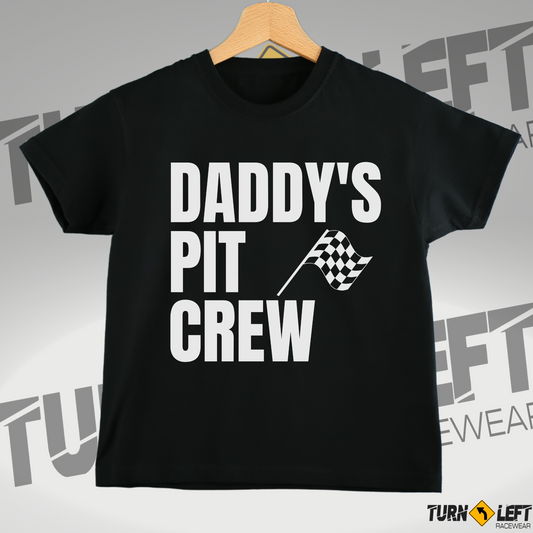 Toddlers Pit Crew T-shirts. Checker Flag Shirts for Toddlers.