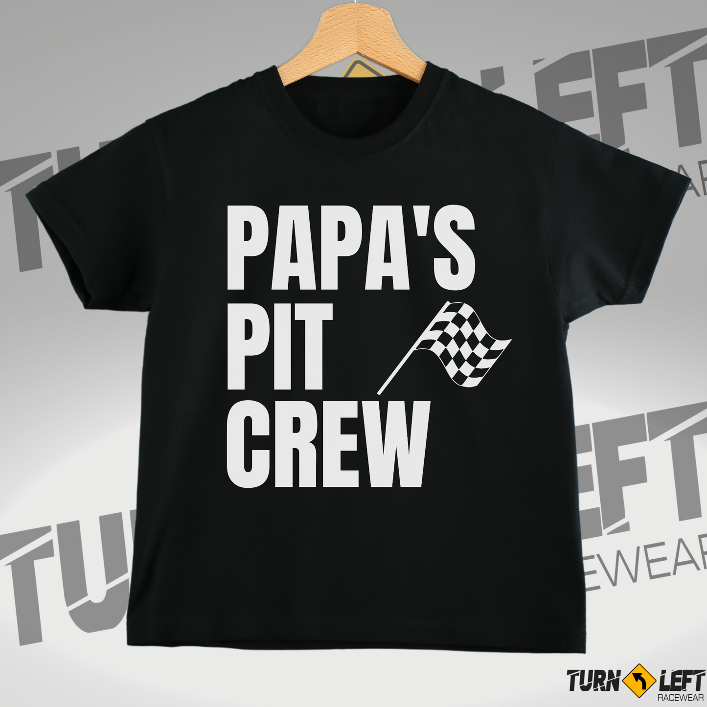 Papa's Pit Crew Toddler's Fine Jersey Tee