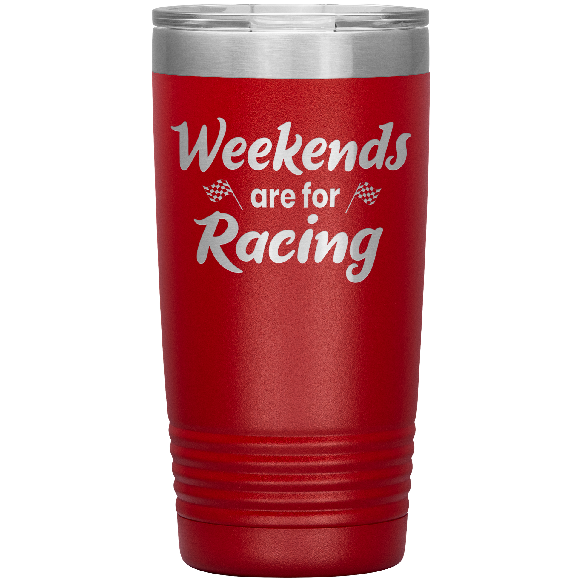 Weekends Are For Racing  20 OZ Tumbler - Turn Left T-Shirts Racewear