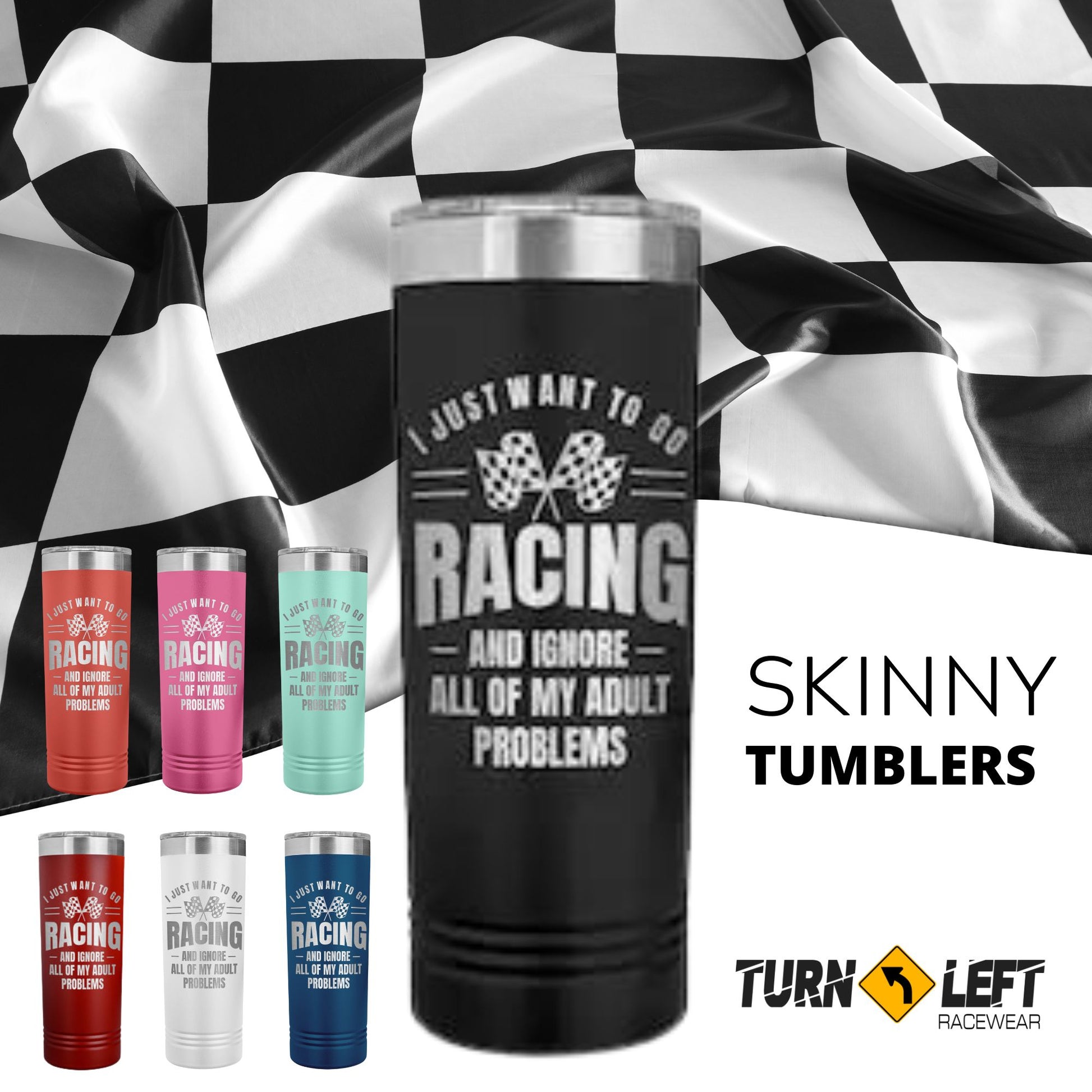 Racing Tumblers Funny Racing Quote Funny Race Saying, Dirt Track Racing Gifts. Racing Coffee cups. Racing Travel Mugs