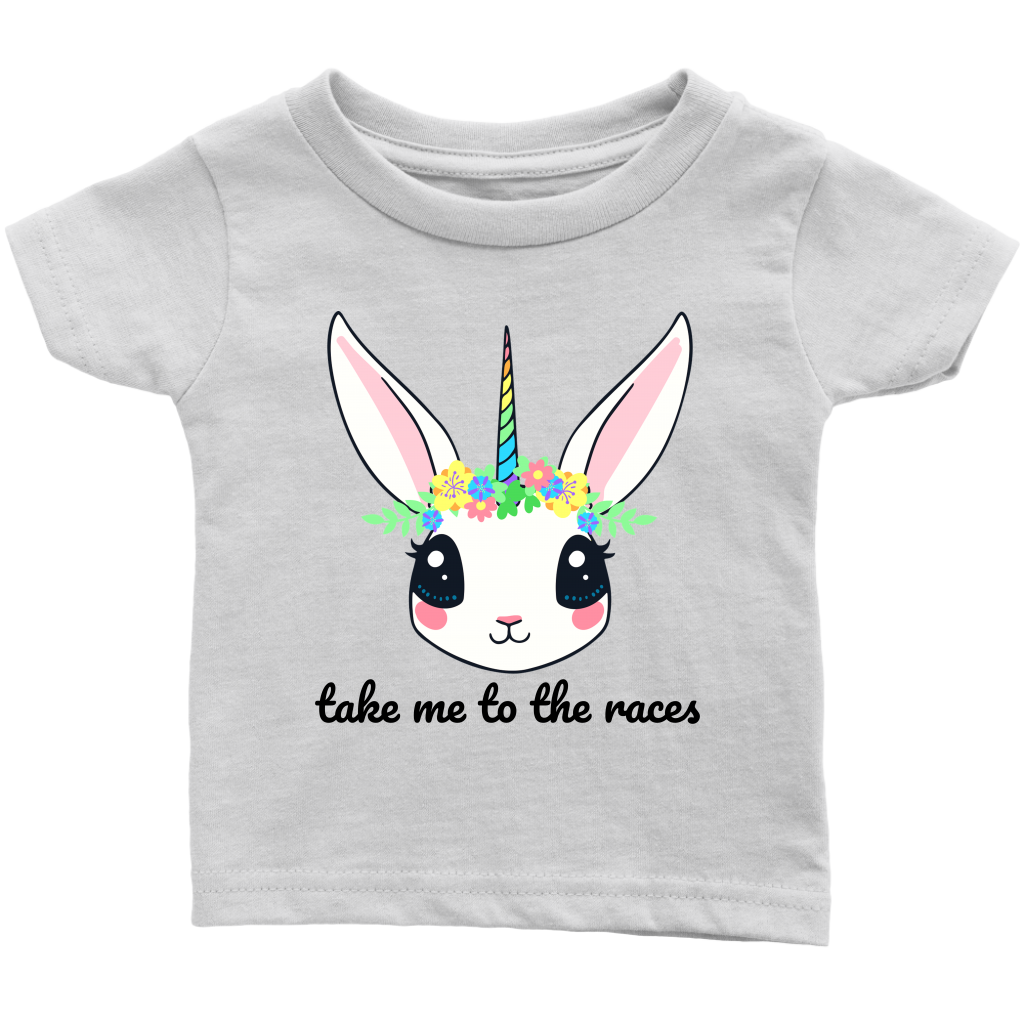 Take Me To The Races Unicorn Infant T-Shirt - Turn Left T-Shirts Racewear