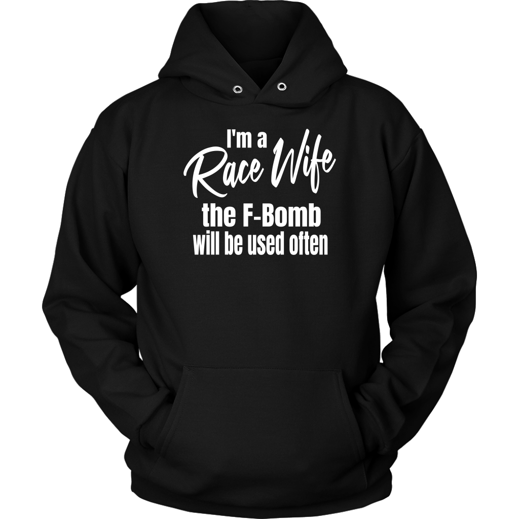 Race Wife Dirt Track Racing Hoodie - Turn Left T-Shirts Racewear