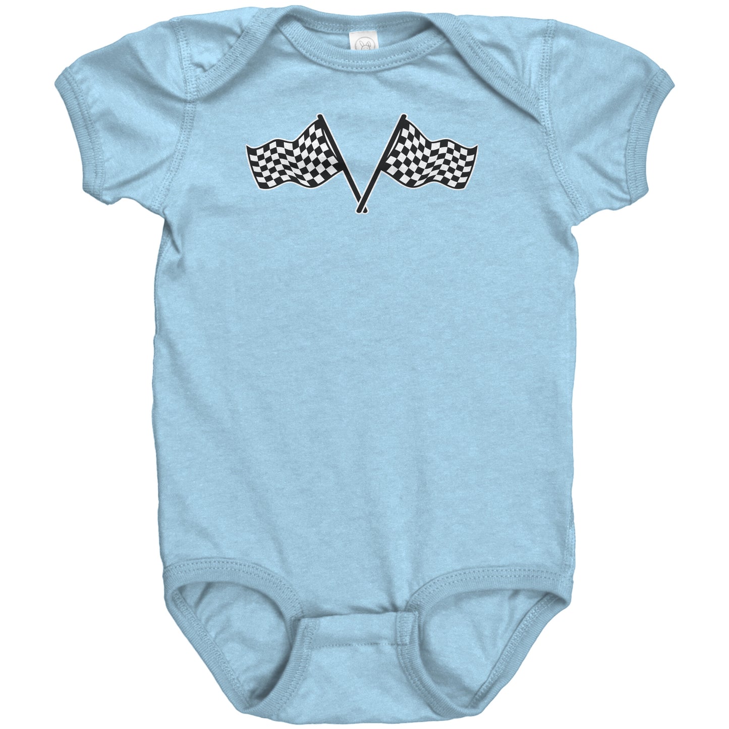 DOUBLE CHECKERED FLAG RACING INFANT BODYSUIT