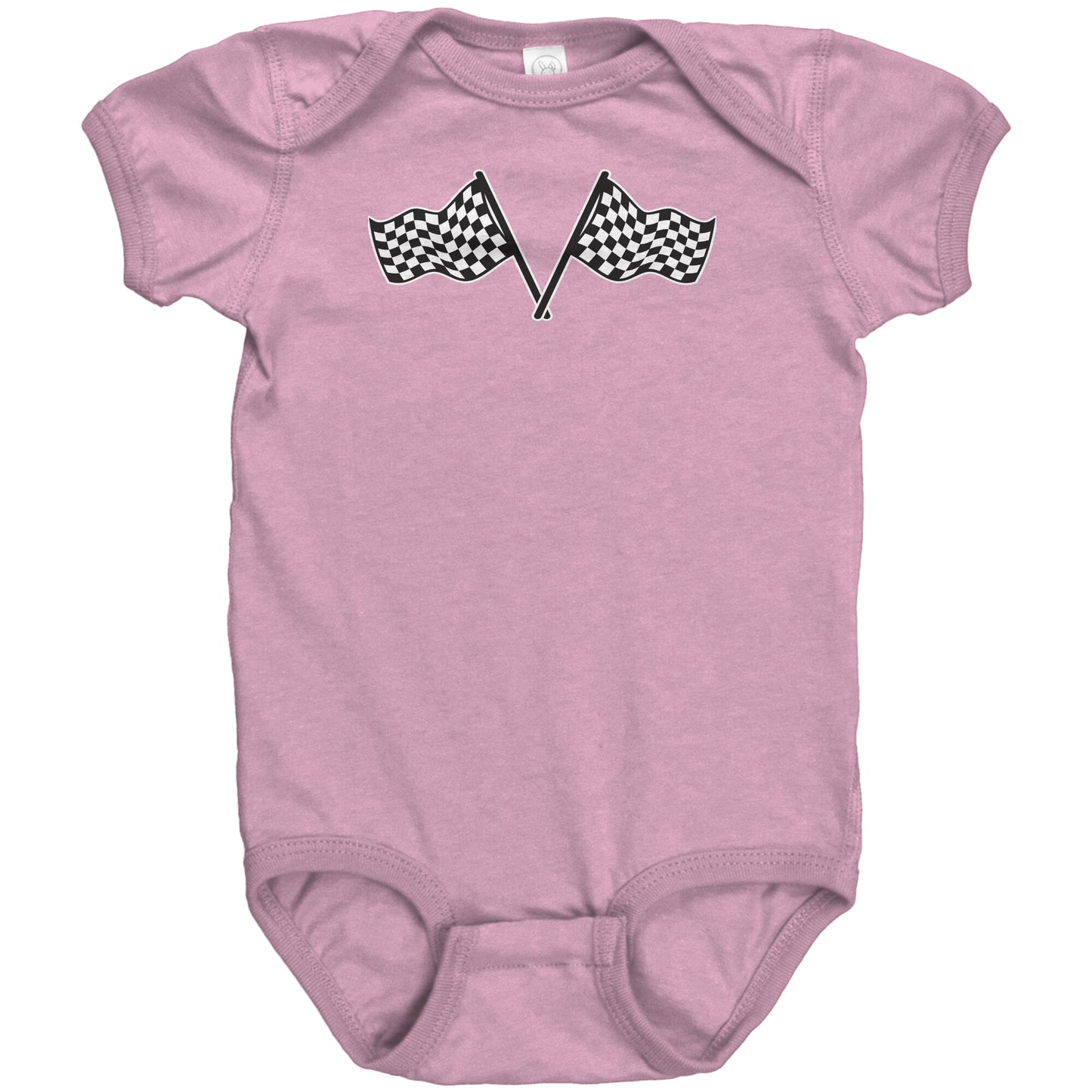 DOUBLE CHECKERED FLAG RACING INFANT BODYSUIT