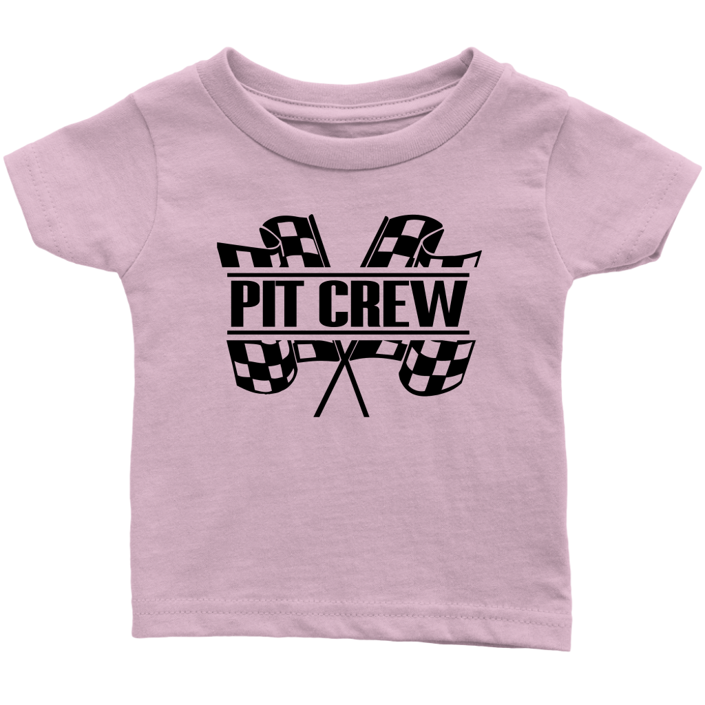 Pit Crew (BLK) Infant T-Shirt - Turn Left T-Shirts Racewear
