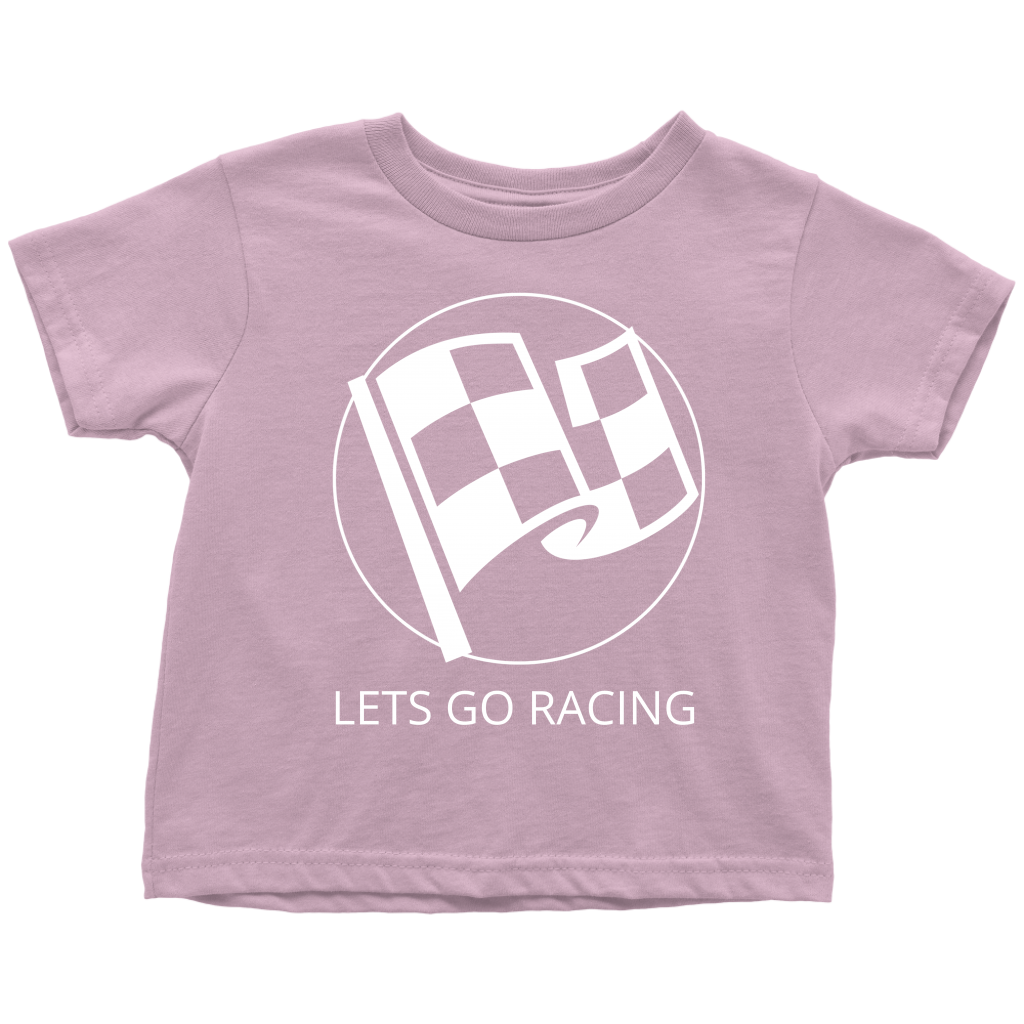 Let's Go Racing Toddler T-Shirt - Turn Left T-Shirts Racewear