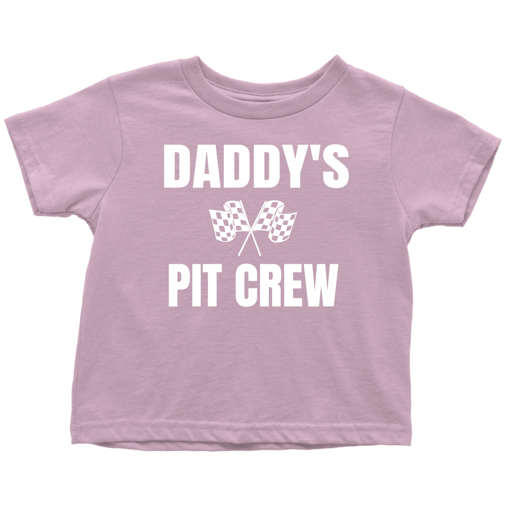 Daddy's Pit Crew Toddler T-Shirt - Turn Left T-Shirts Racewear