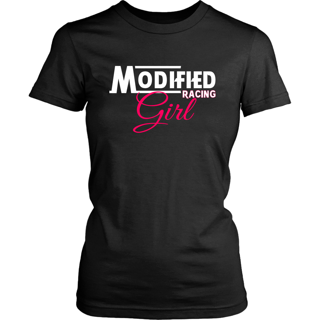 Modified Racing Girl T-Shirt - Turn Left T-Shirts Racewear