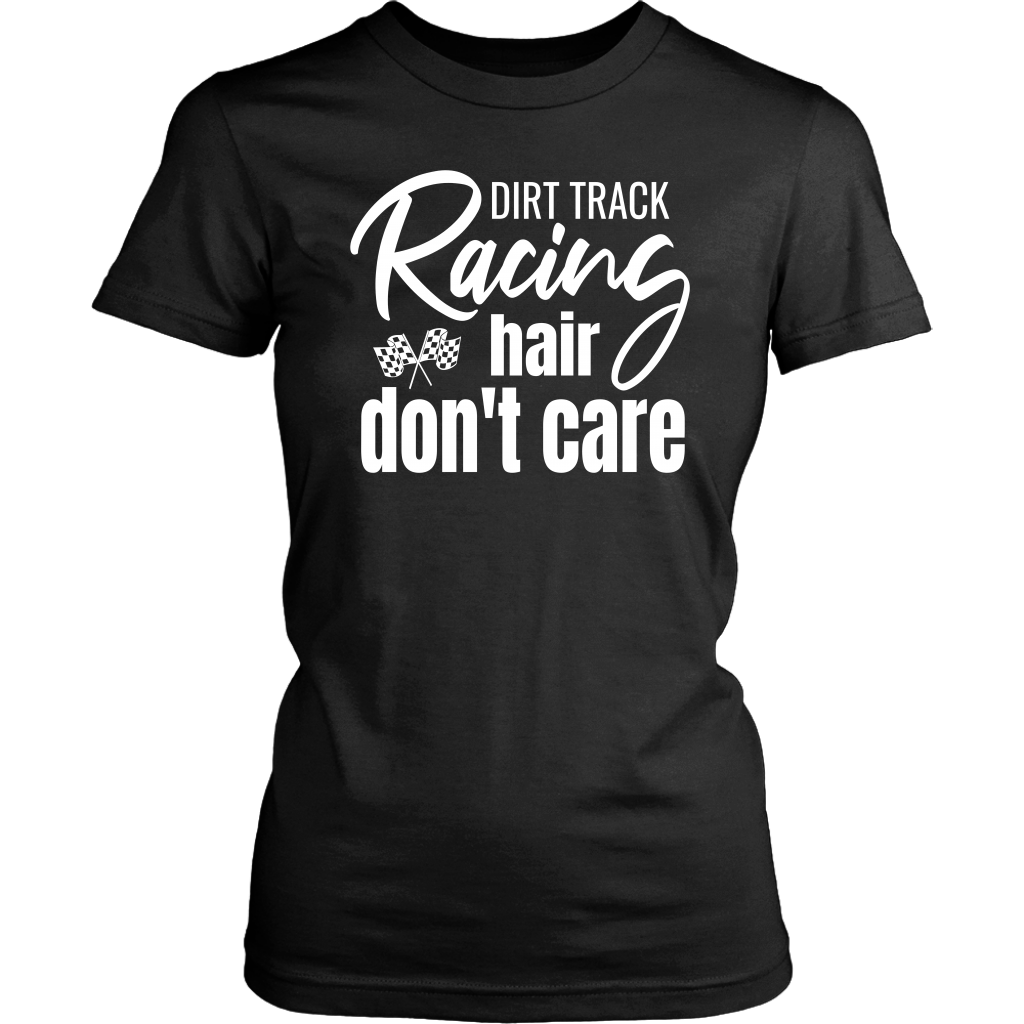 Racing Hair Don't Care T-Shirt - Turn Left T-Shirts Racewear