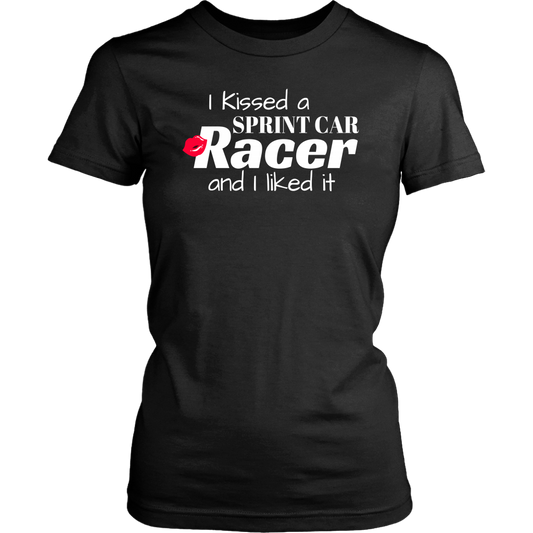 I Kissed A Sprint Car Racer And I Liked It T-Shirt - Turn Left T-Shirts Racewear