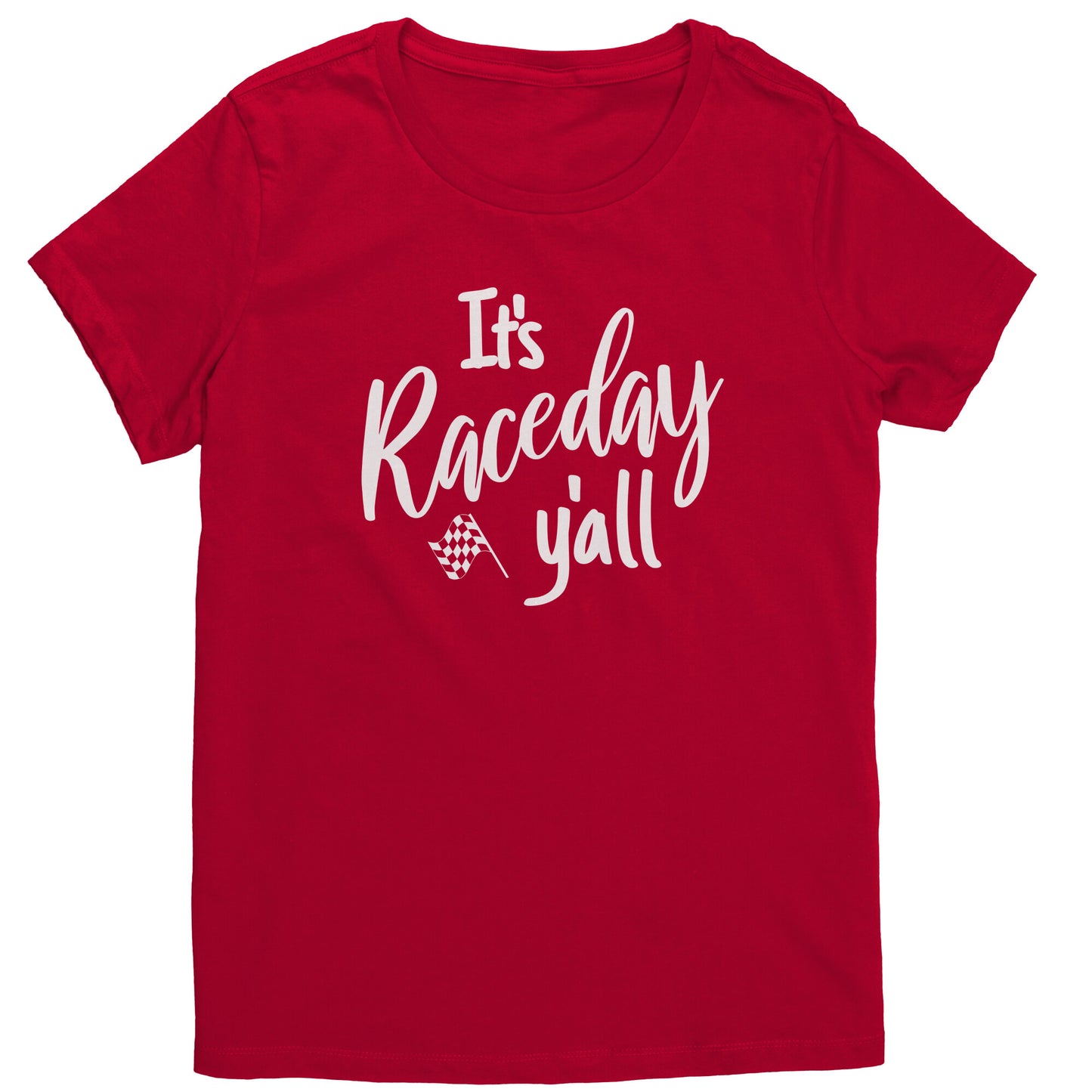 It's Race Day Y'all Checkered Flag T-Shirt
