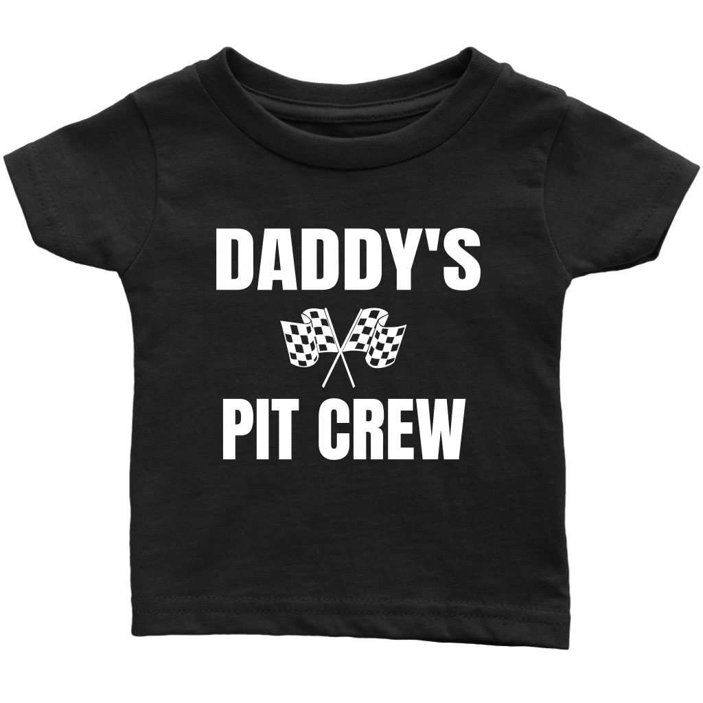 Daddy's Pit Crew Infant T-Shirt - Turn Left T-Shirts Racewear