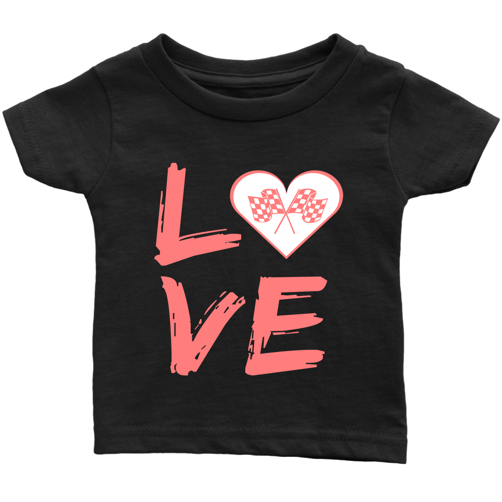 Love Racing Infant T-Shirt - Turn Left T-Shirts Racewear