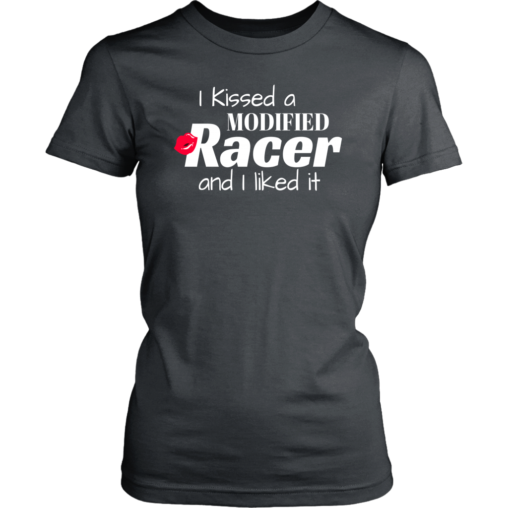 I Kissed A Modified Racer And I Liked It T-Shirt - Turn Left T-Shirts Racewear