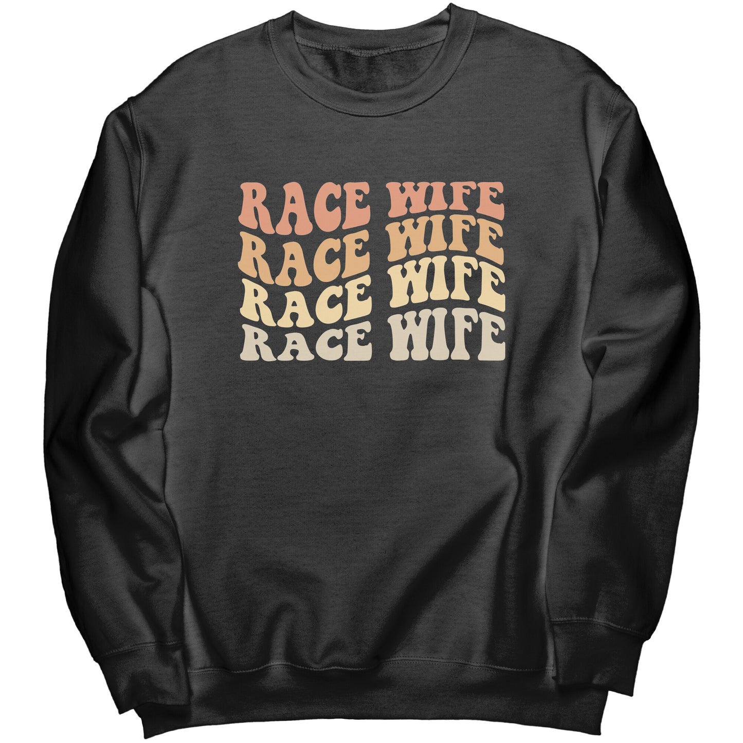 Retro Race Wife Crewneck Sweatshirt