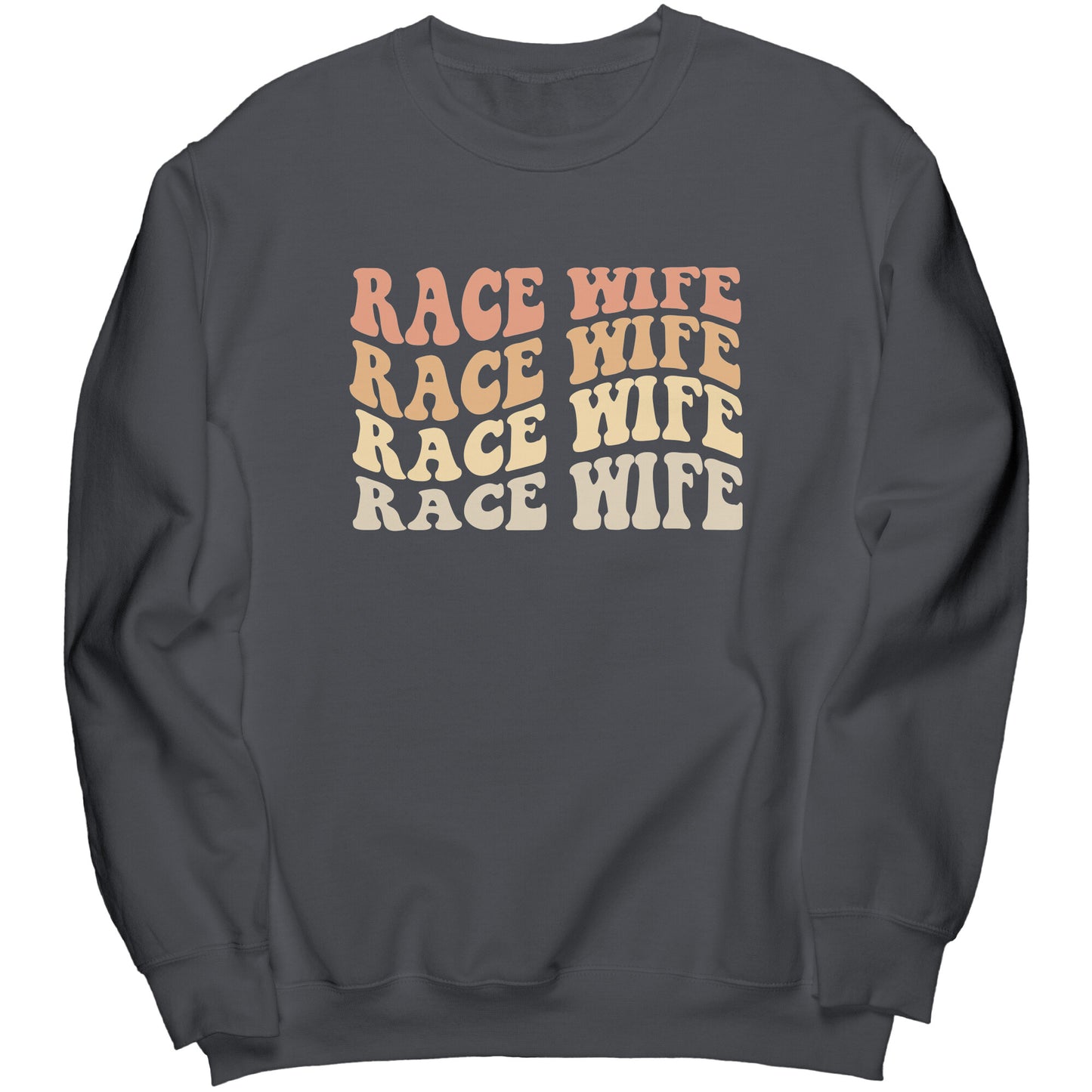 Retro Race Wife Crewneck Sweatshirt