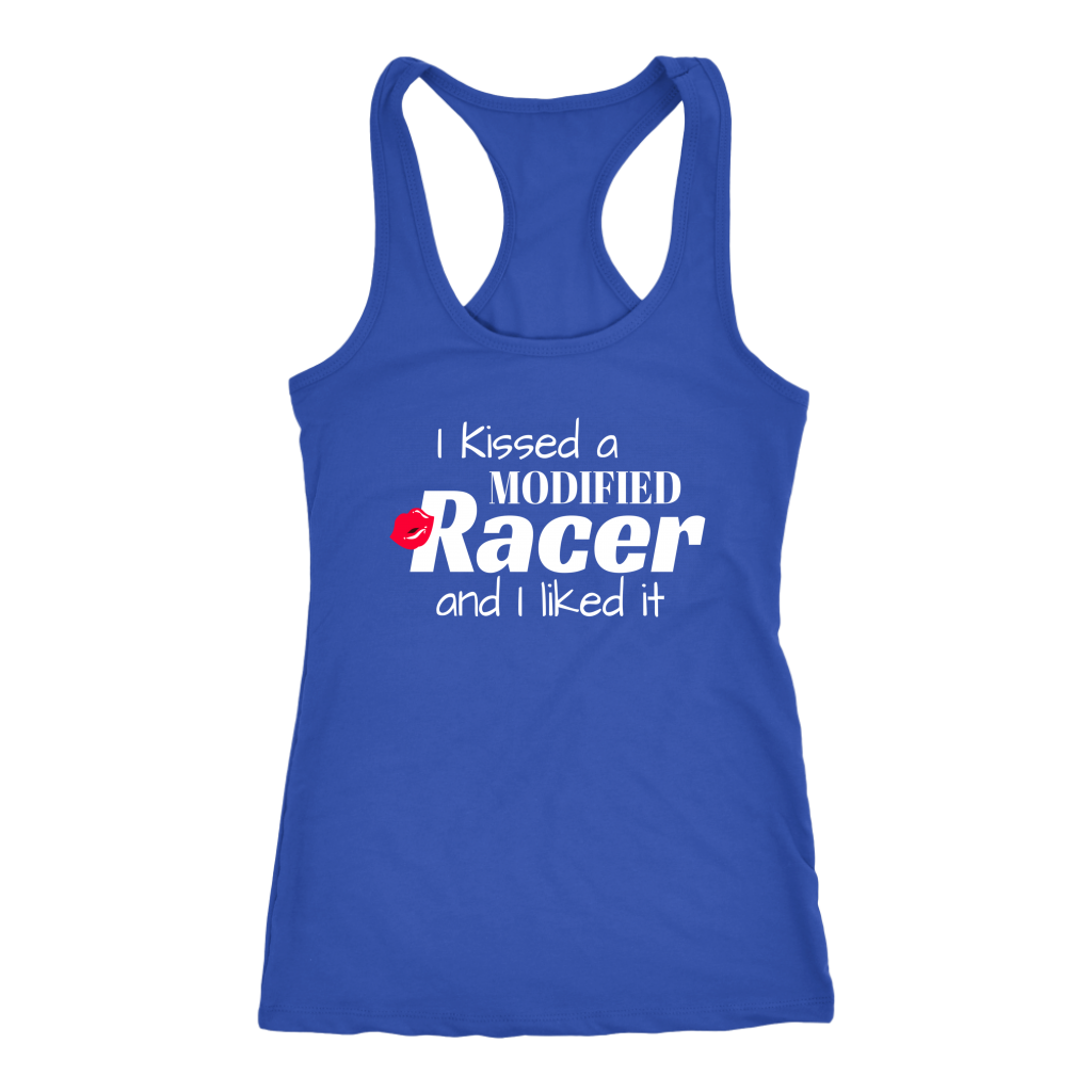 I Kissed A Modified Racer And I Liked It Tank Top - Turn Left T-Shirts Racewear