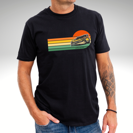 Retro Racing Graphic T-Shirts Late Model Racing Shirts For Men, 