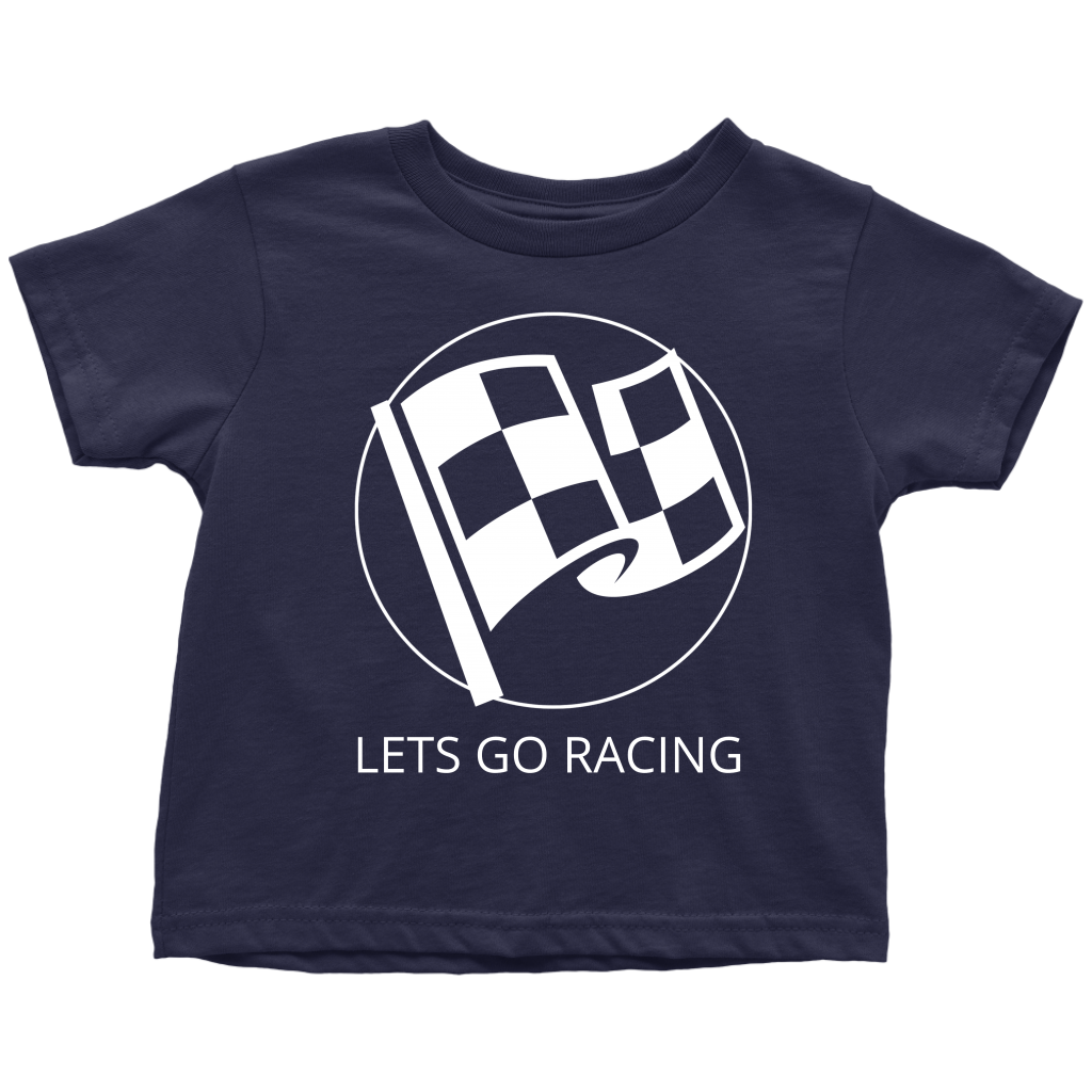 Let's Go Racing Toddler T-Shirt - Turn Left T-Shirts Racewear