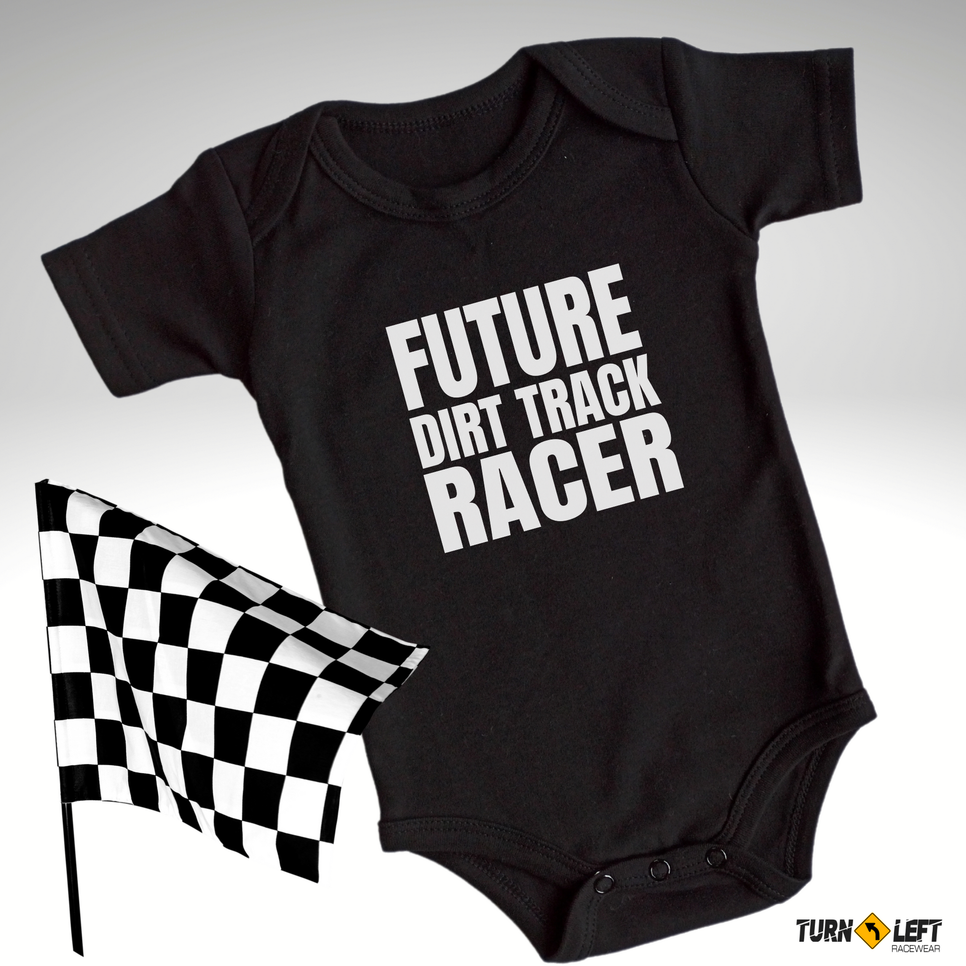 Baby racing gifts, Infant racing shirts. Future Dirt Track Racer Onesie Bodysuit 