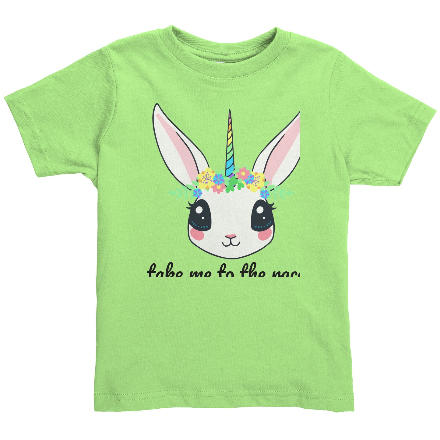 Take Me To The Races Bunny Unicorn Toddler Shirt