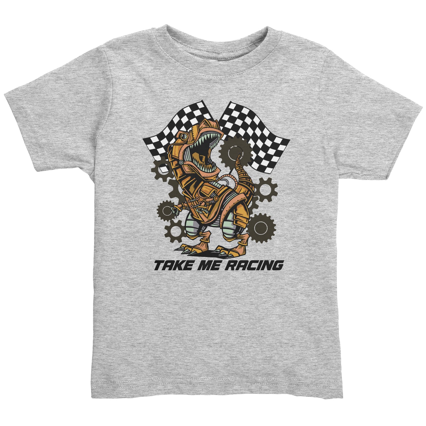 Take Me To The Races Dinosaur Toddler T-Shirt