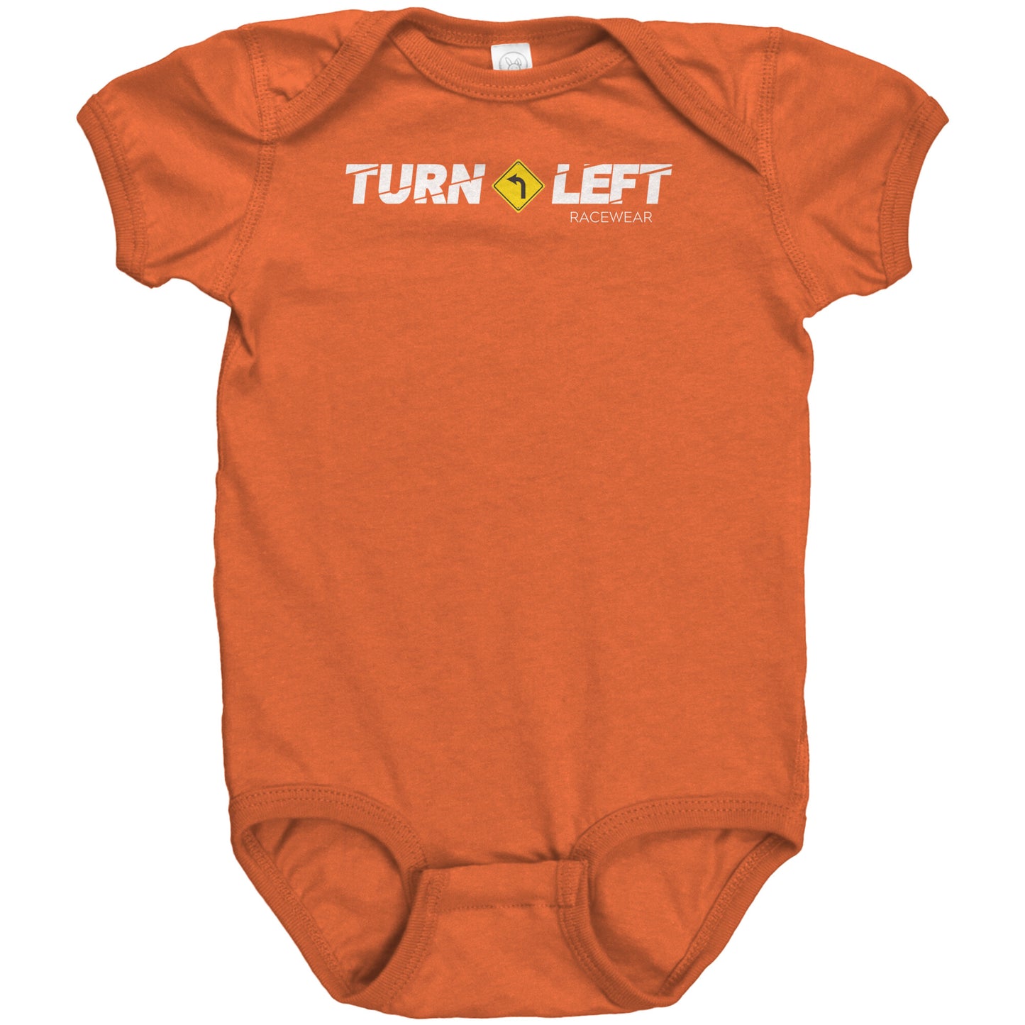 Turn Left Racewear Racing Logo Infant Bodysuits