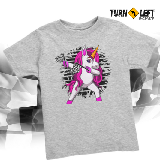 Toddler unicorn racing t-shirts Kids racing shirts