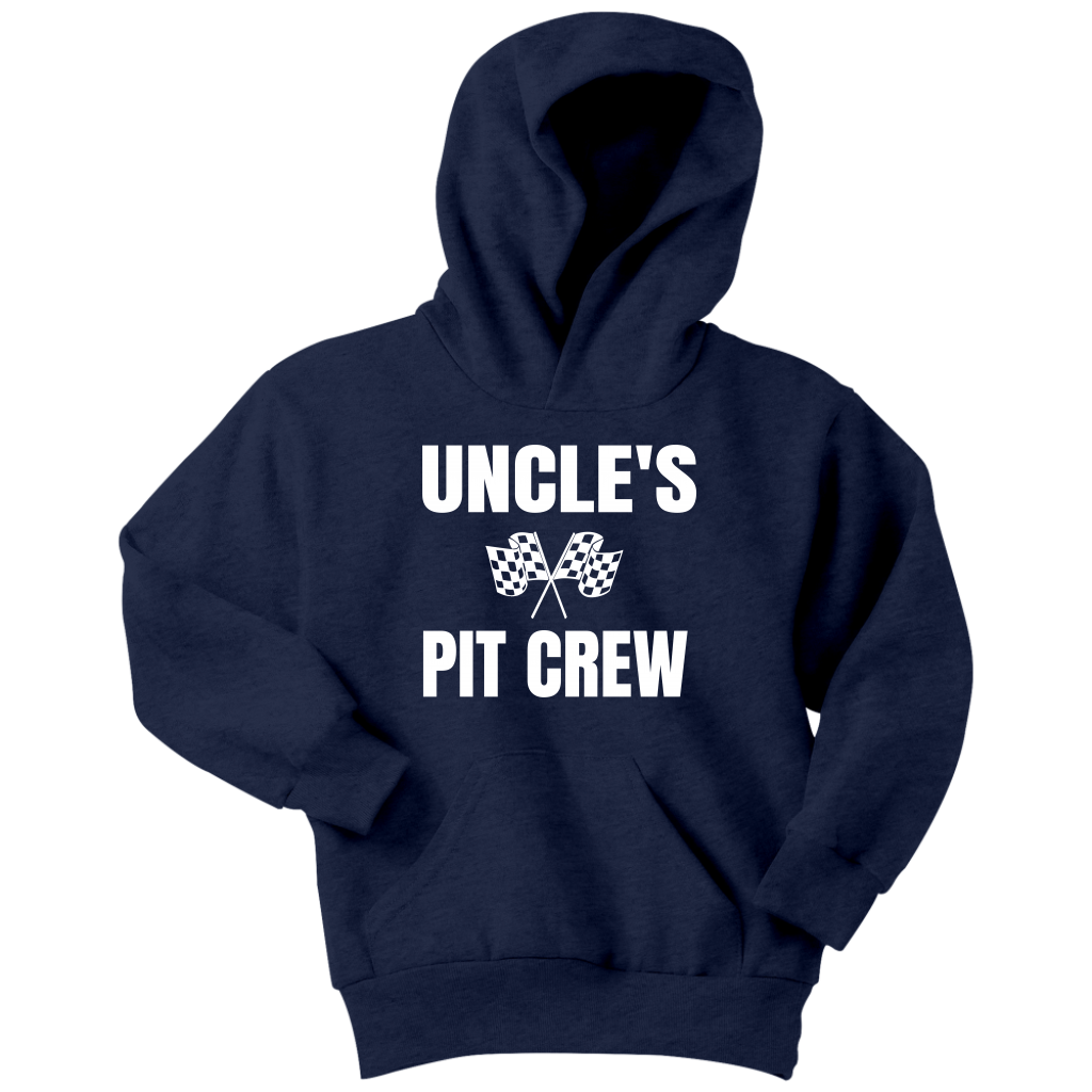 Uncle's Pit Crew Youth Hoodie or T-Shirt - Turn Left T-Shirts Racewear