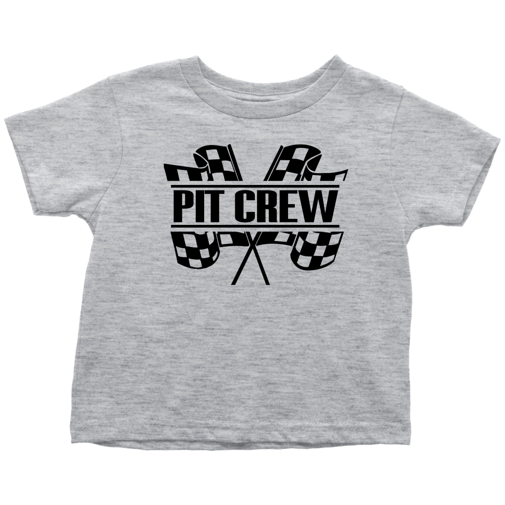 Pit Crew (BLK) Toddler T-Shirt - Turn Left T-Shirts Racewear
