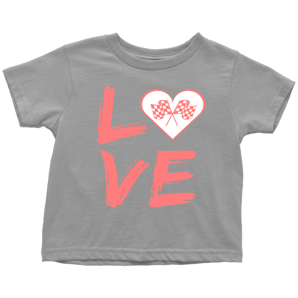 Love Racing Toddler T-Shirt - Turn Left T-Shirts Racewear