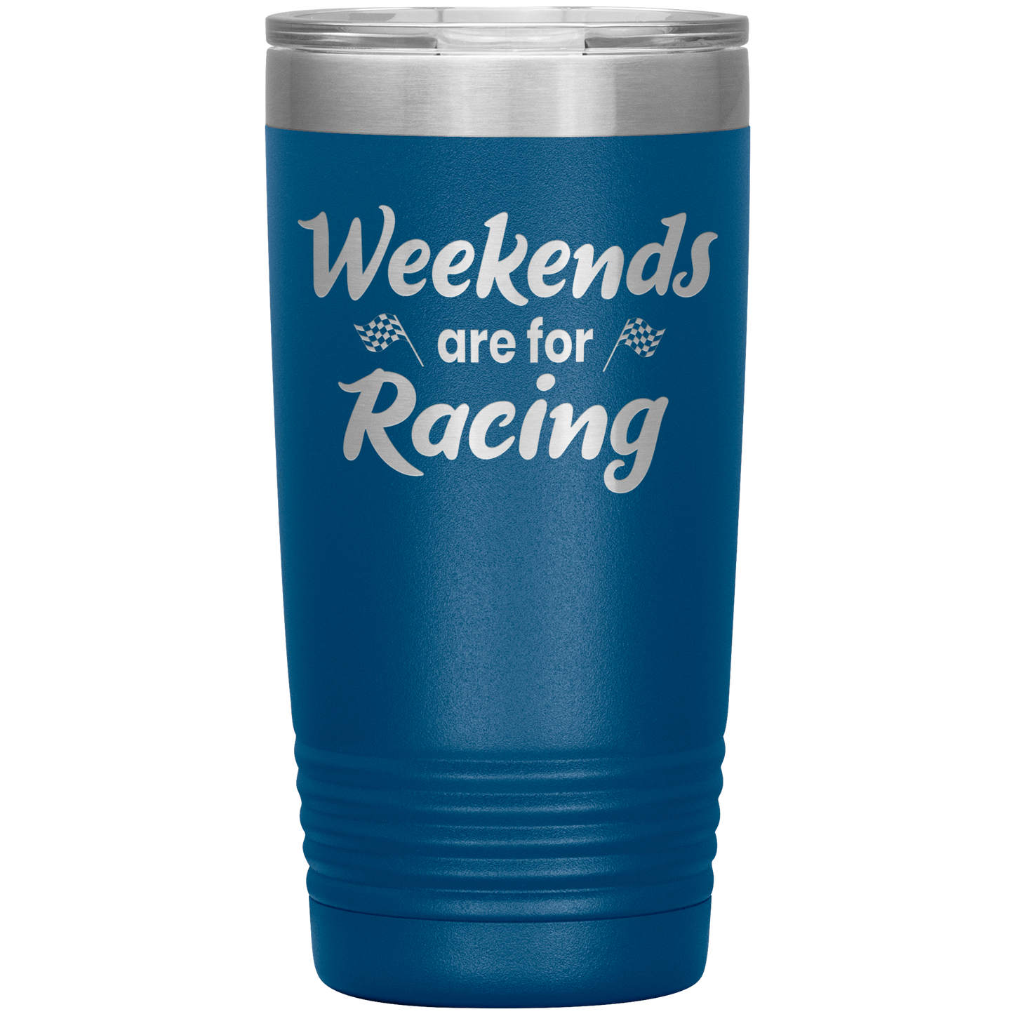 Weekends Are For Racing  20 OZ Tumbler - Turn Left T-Shirts Racewear