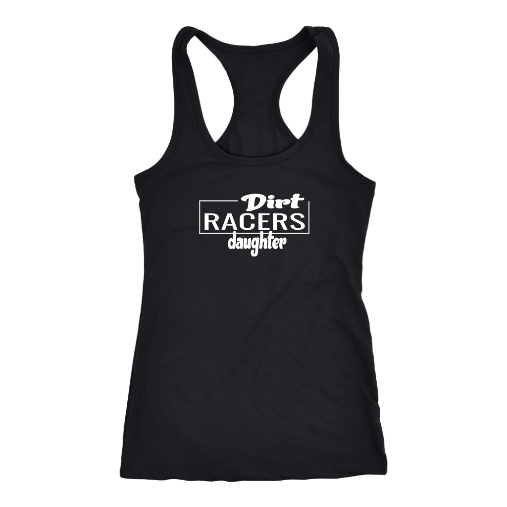 Dirt Racers Daughter Racerback Tank Top - Turn Left T-Shirts Racewear