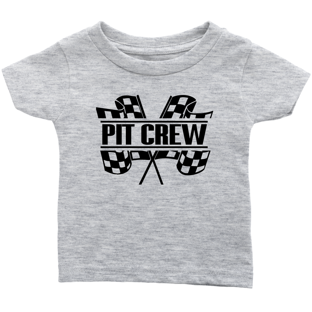 Pit Crew (BLK) Infant T-Shirt - Turn Left T-Shirts Racewear