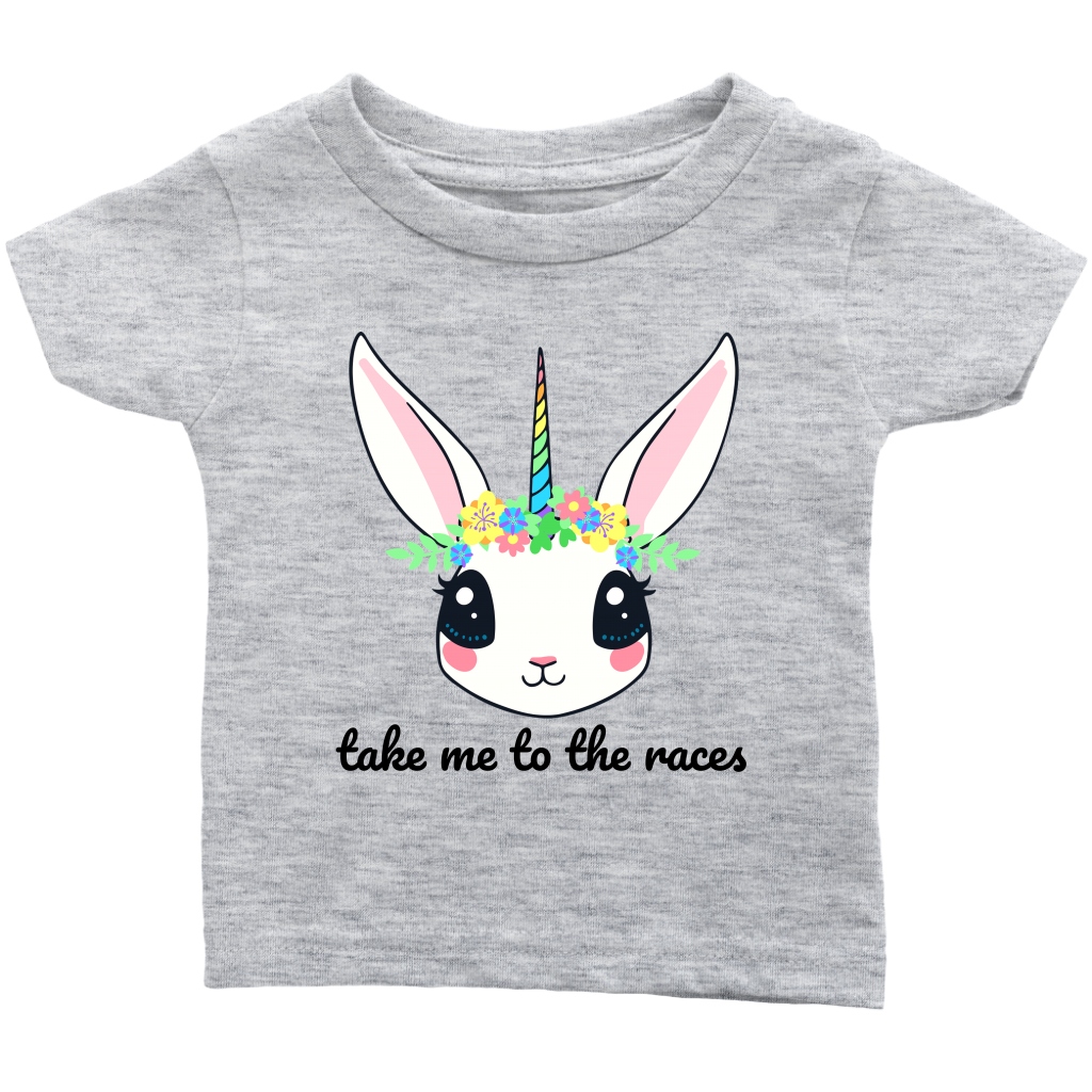 Take Me To The Races Unicorn Infant T-Shirt - Turn Left T-Shirts Racewear