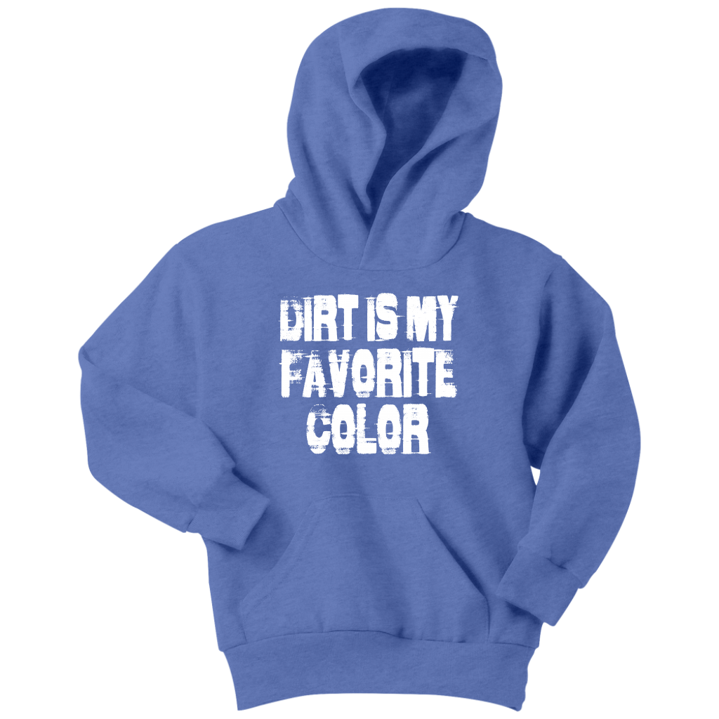 Dirt Is My Favorite Color Youth Hoodie - Turn Left T-Shirts Racewear