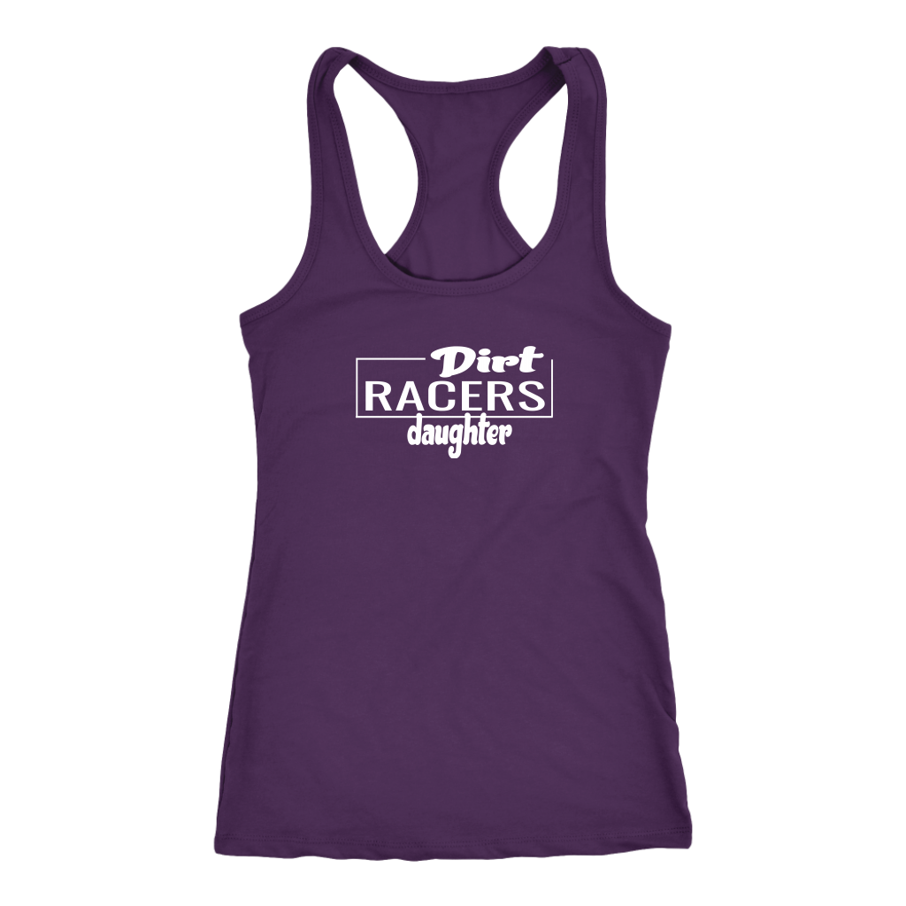 Dirt Racers Daughter Racerback Tank Top - Turn Left T-Shirts Racewear