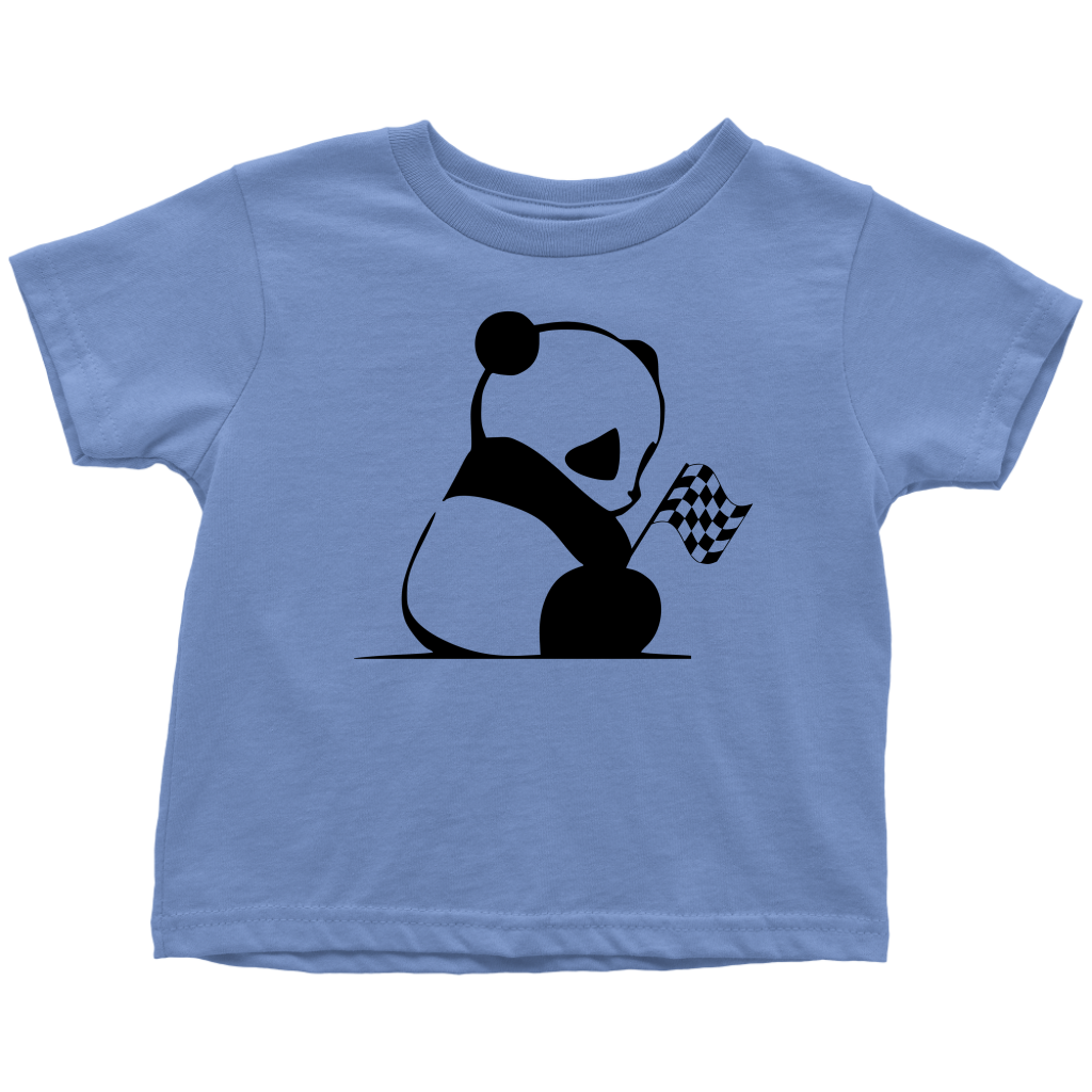 Panda Bear Racing Toddler T-Shirt - Turn Left T-Shirts Racewear